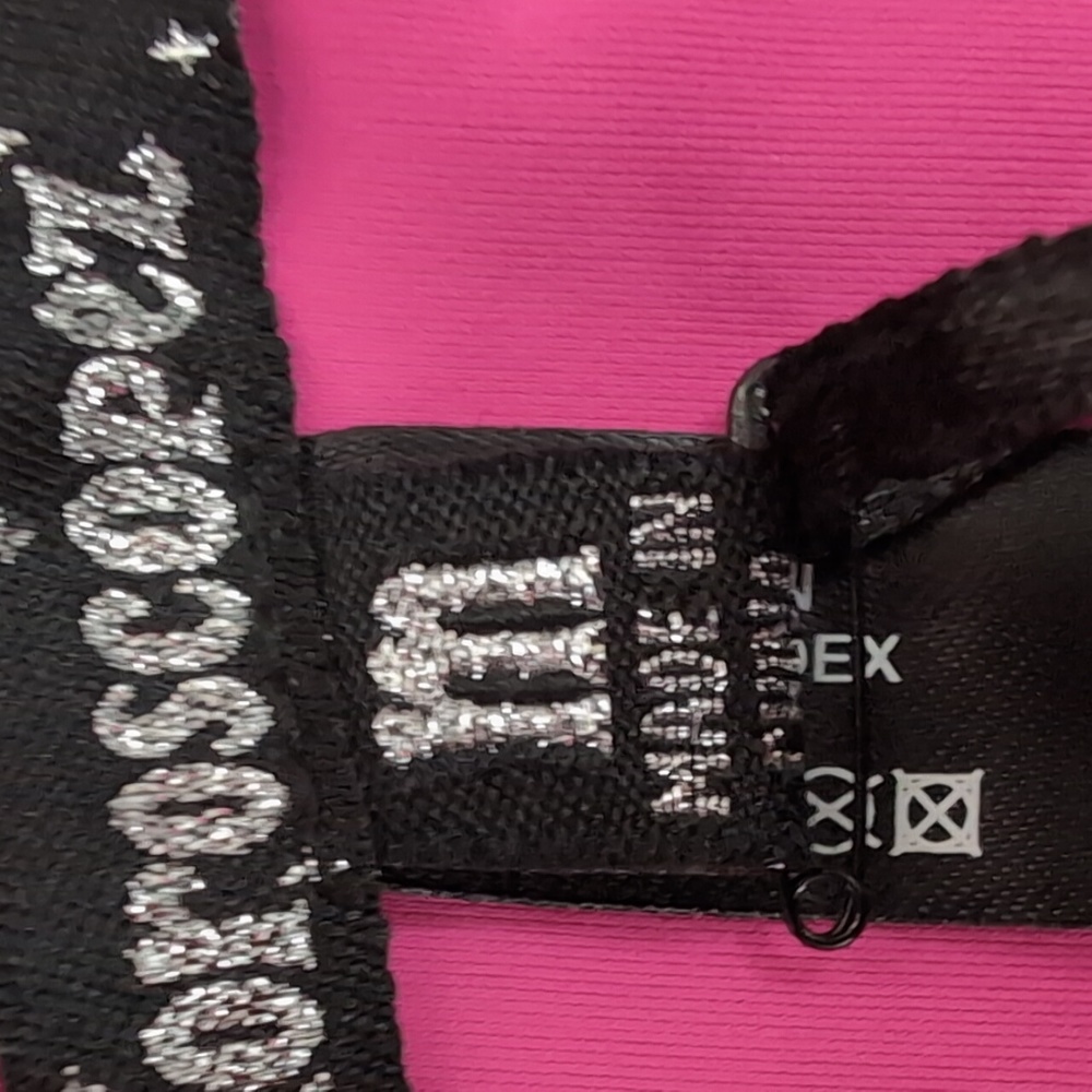 NWT DOLLS KILL Hot Pink tie crop top Asymmetrical Sz M Horoscopez - Picture 6 of 10